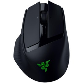 Razer Basilisk Mobile Portable Ergonomic Wireless Gaming Mouse, Small, 2.6 oz (76 g), Wireless, 2.4 GHz, Wired Bluetooth, 180 Hours Lasting, HyperScroll Tilt Wheel, Focus Pro, 18K Optical Sensor, 3rd