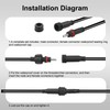 JSADZKJ 3.5mm x 1.35mm DC Waterproof Connectors Extension Cable 22AWG