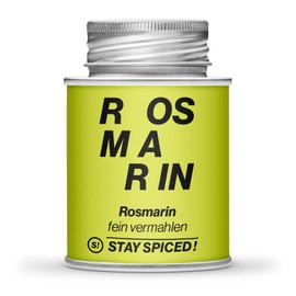 High Quality Rosemary Pure Spice by Stay Spiced! Wonderfully Sharp, Spicy, Lightly Bitter I Finely Ground I Packed in 170 ml Screw Can