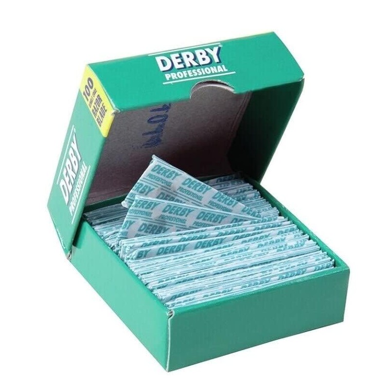 Derby & The Shave Factory Razor Blades, Black & Silver,