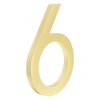 HASWARE Floating House Number 4 inch Stylish Door Numbers Alphabet