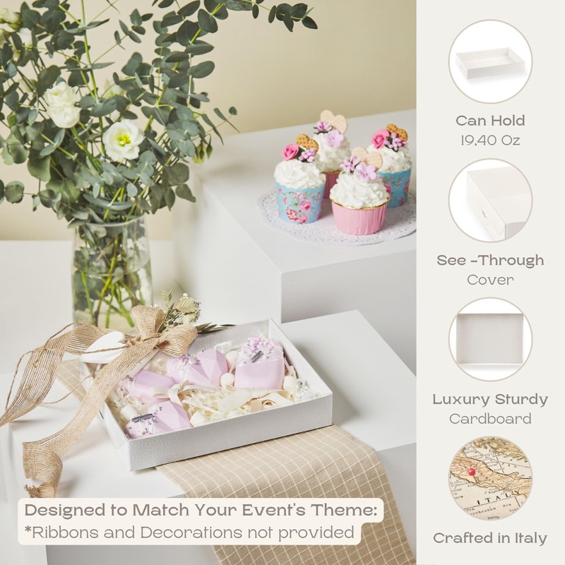 Boxes Craftory Pack of 10 Bakery Boxes with Window (7.87"