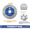 Diamond Granite Cutting Wheel 4 inch - BRSCHNITT 105mm Vacuum