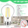 MAXvolador 60W Equivalent E26 LED Filament Light Bulbs, 850LM Neutral