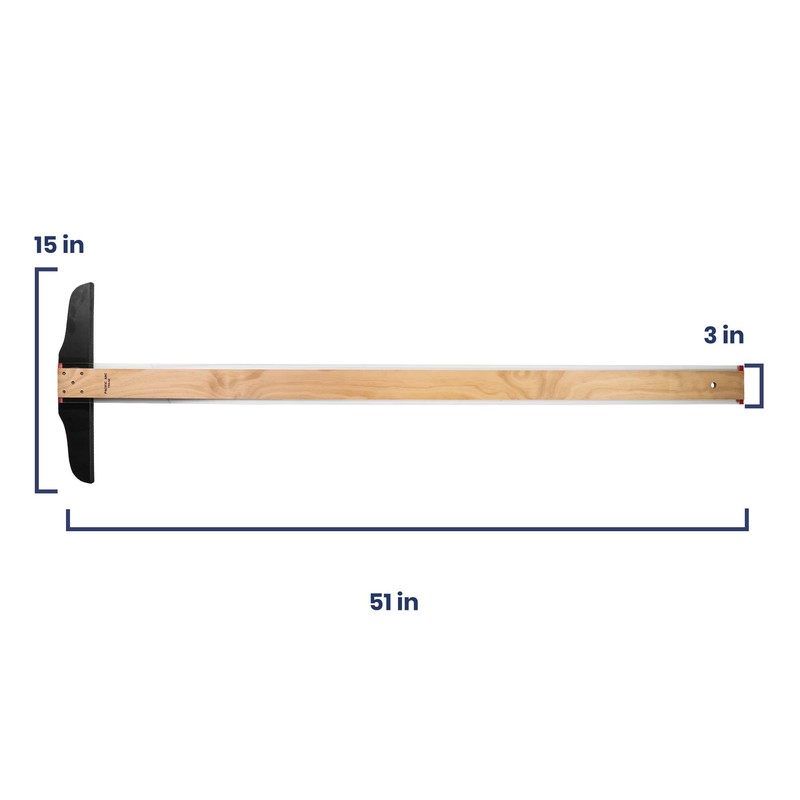 Pacific Arc 48 Inch T Square, Traditional Maple Blade with