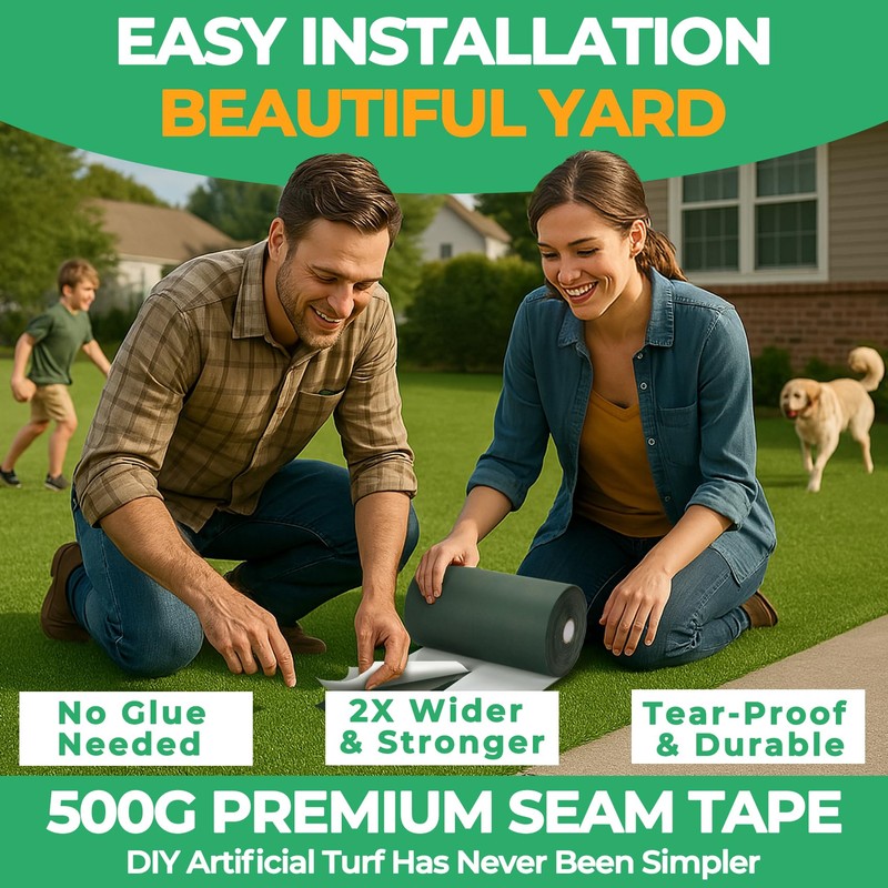 Valcora 4 Inch Double Sided Turf Tape for Artificial Grass