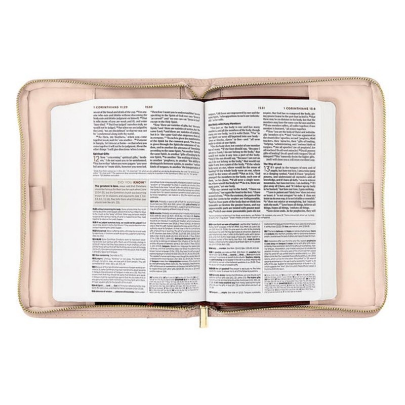 Faithworks Bible Covers for Women - Faux Suede Cover with