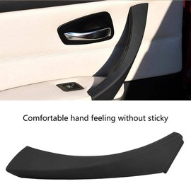 Interior Door Trim Handle Trim Right Interior Door Handle Cover for BM W 3 Series 2005-2012 E90 E91 318 320 325 330 335, Black (Black)