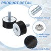uxcell M8 Rubber Mounts, 2Pcs 40x20mm(DxH) Rubber Cylindrical Anti Vibration