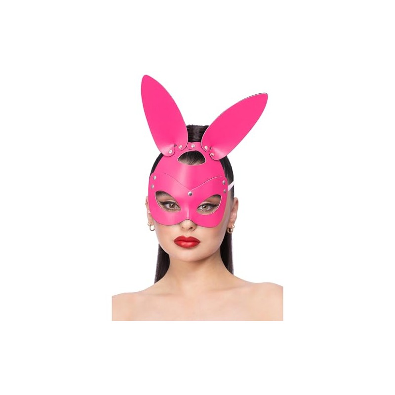 Fever Pink Mock Leather Rabbit Mask