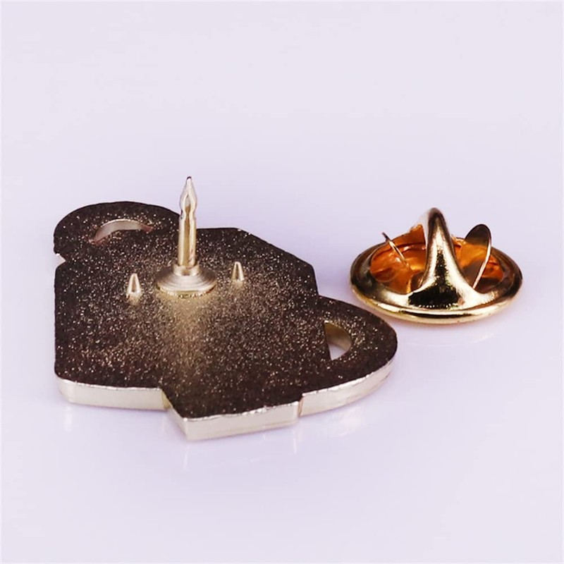 Love Flower Brooch Creative Milk Bottle Enamel Lapel Pin Badge