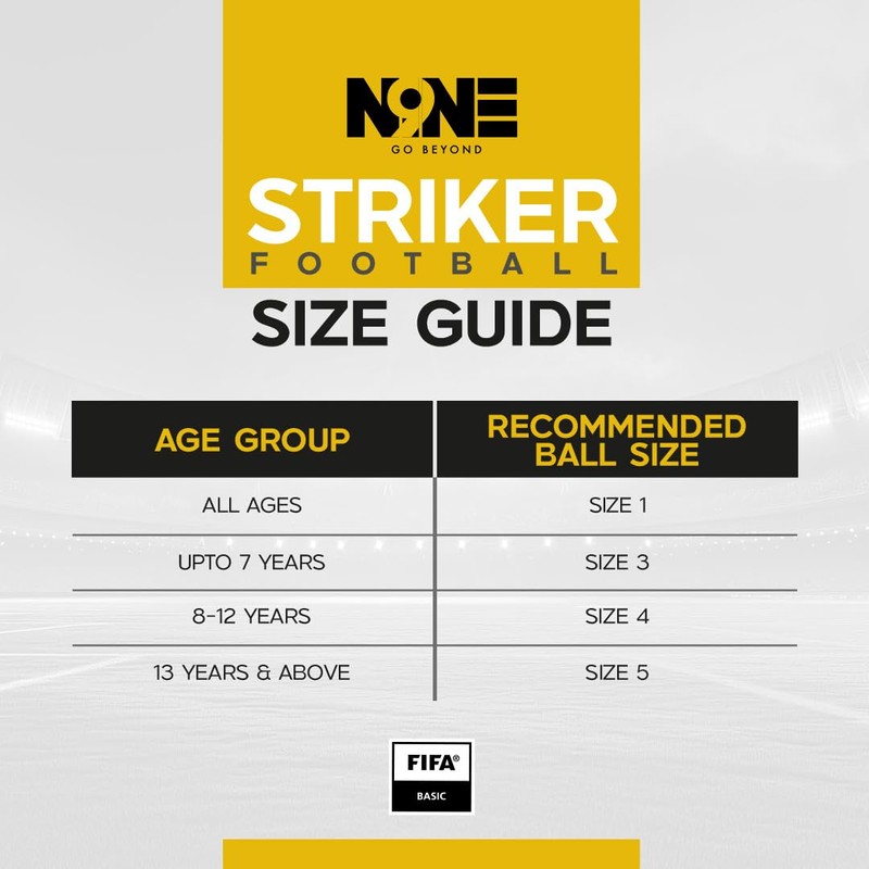 NINE Premium Quality Footballs Striker - Size 3, 4, 5