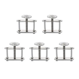 sourcing map 5pcs Flow Control Screw Compressor Adjustable Spiral Hose Clamp for Laboratory