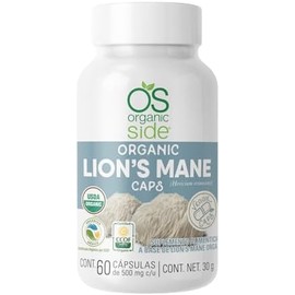 Organicside  Cápsulas de Melena de León Orgánicas  60 Cápsulas Vegetales Certificadas  USDA y SAGARPA, Plant-Based y NON GMO