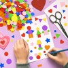 1218 Pcs Foam Stickers 7 Colors Self Adhesive Foam Shapes