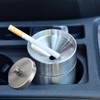 Easy-Use 304 Stainless Steel Ashtray with Lid Ashtray