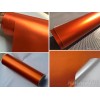 AUTOGOODY 108"x60" Satin Matte Chrome Metallic Orange Vinyl Film Wrap