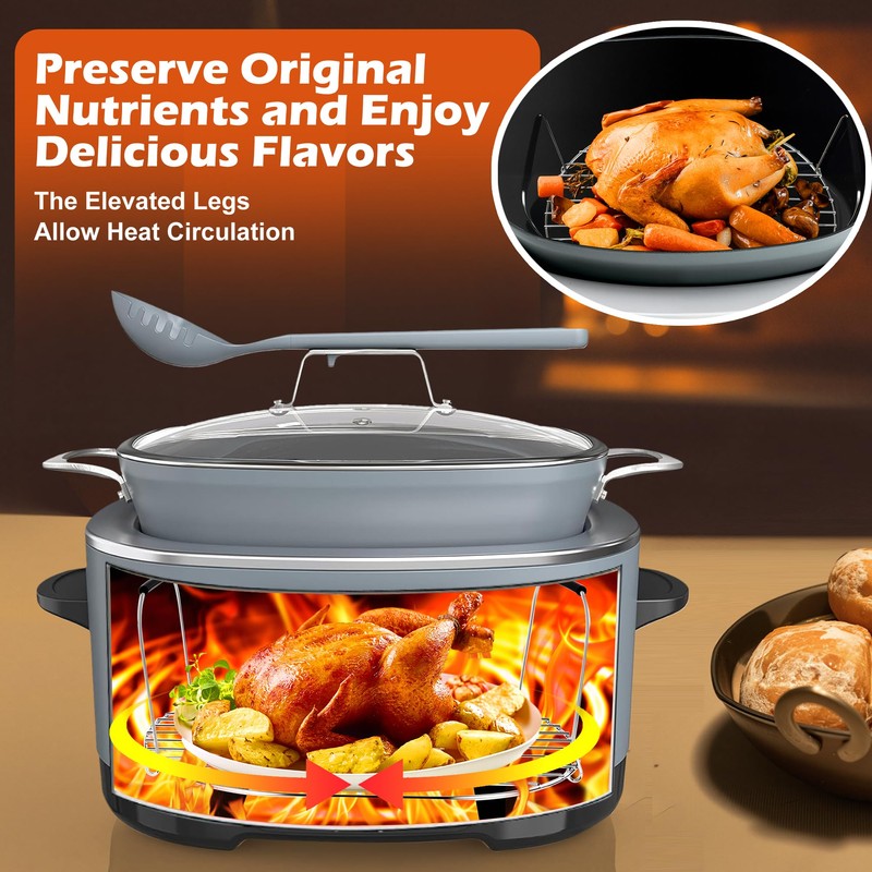 Roast and Steamer Rack Compatible with Ninja Foodi Possible Cooker