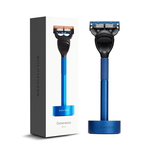 Bolin Webb Bolin Webb Generation Razor and Stand in Blue.