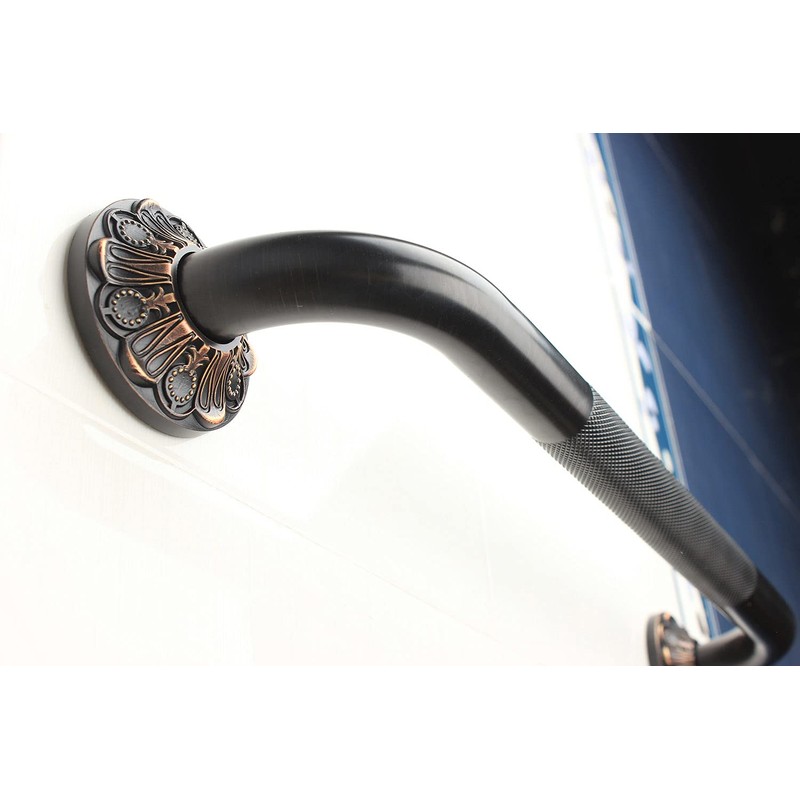 IMPEU 16" Bathroom Anti-Slip Grab bar, Bathtub Textured Shower Bar,