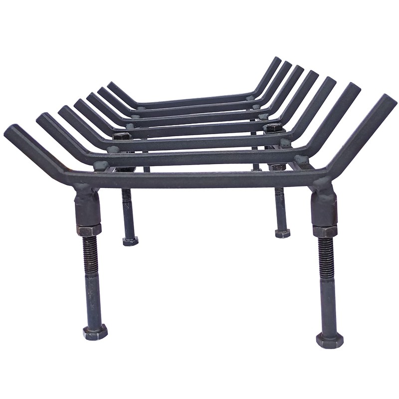 TAFIEDA Fireplace Grate. 24 inches Heavy Duty Solid Steel Fireplace