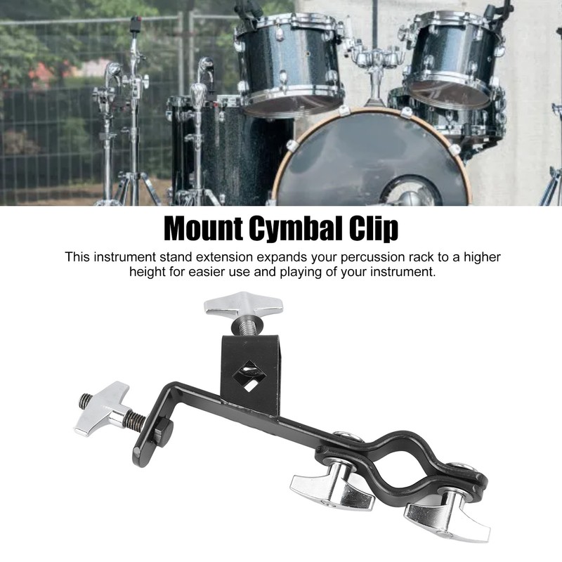 Cymbal Stand Clamp Extension Clip Multifunctional Cymbal Arm Attachment Clamp