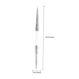 IWOWHERO Flexible Nail Art Pens 2pcs Nail Art Drawing Pens Manicure Painting Accessory