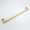 USHOWER Brushed Gold Towel Bar, 24-Inch Towel Racks for Bathroom