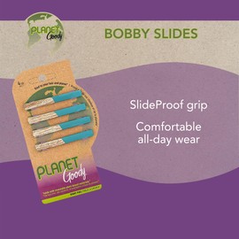 PLANET GOODY® BOBBY SLIDES - Pinzas para el pelo, accesorios color azul, 4 unidades