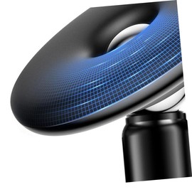 TEHAUX 1Pc Magnetic Phone Mount for Car Rotatable Aluminum Alloy Air Outlet Holder Stable and Scratch Design Compatible with Various Models Black