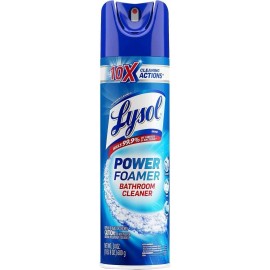 LYSOL 24 oz. 10X Cleaning Actions Aerosol Spray Power Foam Bathroom Cleaner New