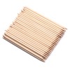 Borogo 100 Pcs Orange Wood Nail Sticks Double Sided Multi