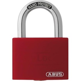 ABUS 65AL40RED Open Shackle Padlock - Red