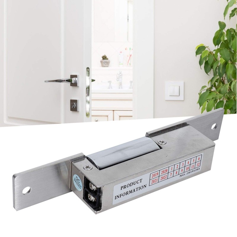 Electric Strike Door Lock, DC12V Narrow-Type Access Lock for Access