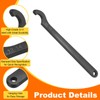 HARFINGTON C Hook Spanner Wrench, 12-14mm C Pin Motorcycle Shock