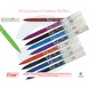 Flair 10 x 2.0mm Tip Hi-Fashion Gel Pens Assorted Colours
