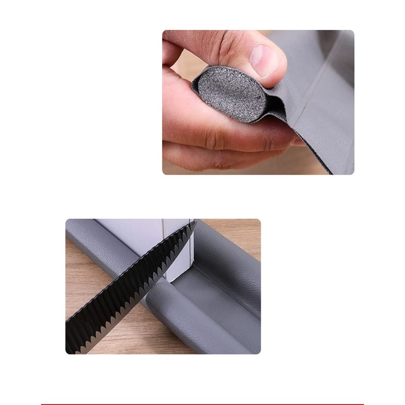 LALOCAPEYO 1 Pack Under Door Draft Stopper, Washable Removable Double
