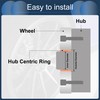 INFINAUTO Hub Centric Ring 110mm OD 93.1mm ID Car Wheel