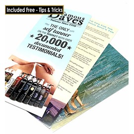 Famous Dave's Tanner Fair Skin and Face Self Tanner with Included Guides, Tips & Tricks! - America's 20,000 Testimonial Famous Dave's Moisture Tan Lig