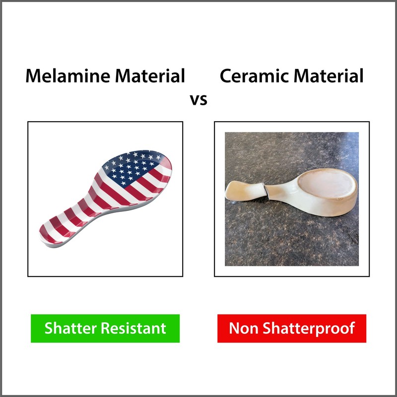 UPware Melamine Spoon Rest Spoon Holder Kitchen Utensil Holders 9.625