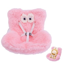 Car Dolls Safety Seat, Character Car Seat for Dolls with Soft Furry Cushion, Dolls Safety Seat for Car Interior, Doll Safety Seat, for Displaying 10-17 cm Toys