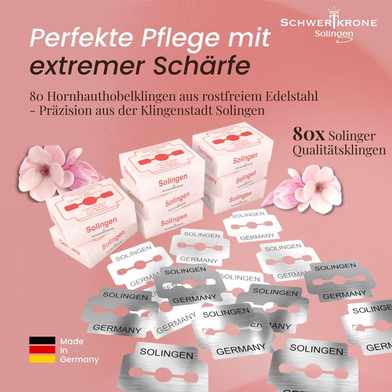 SCHWERTKRONE Callus Planer Blades [Made in Solingen - Germany] -