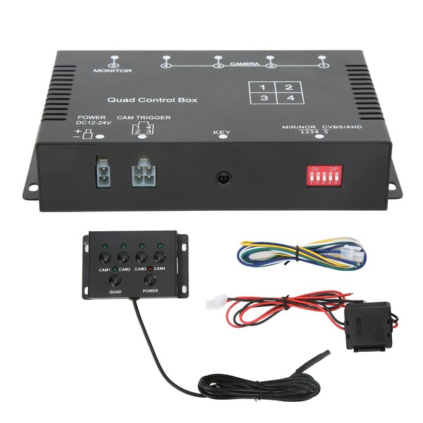 4 Channel Video Splitter, 1080P AHD 4 Cameras Video Control