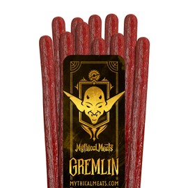 Mythical Meats Humanoid Flavor Gremlin 12-Pack Snack Sticks – Barbeque Chicken and Beef – Dried & Dehydrated Meats Seasoned to Perfection – High Protein Snacks
