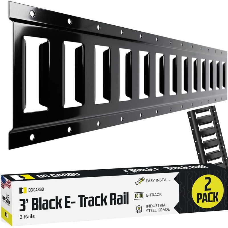 DC Cargo Mall E Track Tie Down Rail Kit 3'