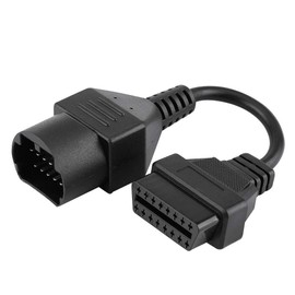 OBD2 Adapter Cable, Diagnostic Cable for MAZDA 17 Pin Obd2-12V-24V Adapter Cable 17 Pin To 16 Pin Obd2 Adapter Connector Diagnostic Scanner Cable