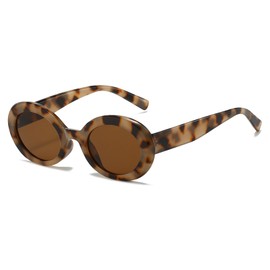 YAMEIZE Retro Style Oval Sunglasses for - Women Men Vintage Oversized Oval Eyewear Vintage Shades Outdoor