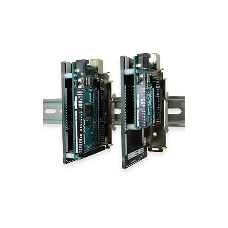 Winford Engineering DIN Rail Mounting Plate for Arduino, Right Angle