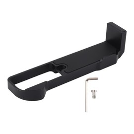 1/4in Thread Quick Release L Bracket Plate Aluminium Alloy Microphone Video Led Light Mounting Plate with Cold Shoe for G7X Mark III Camera