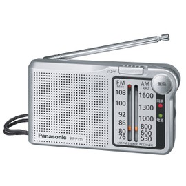 Panasonic RF-P155 Radio FM/AM/Wide FM Compatible, Silver